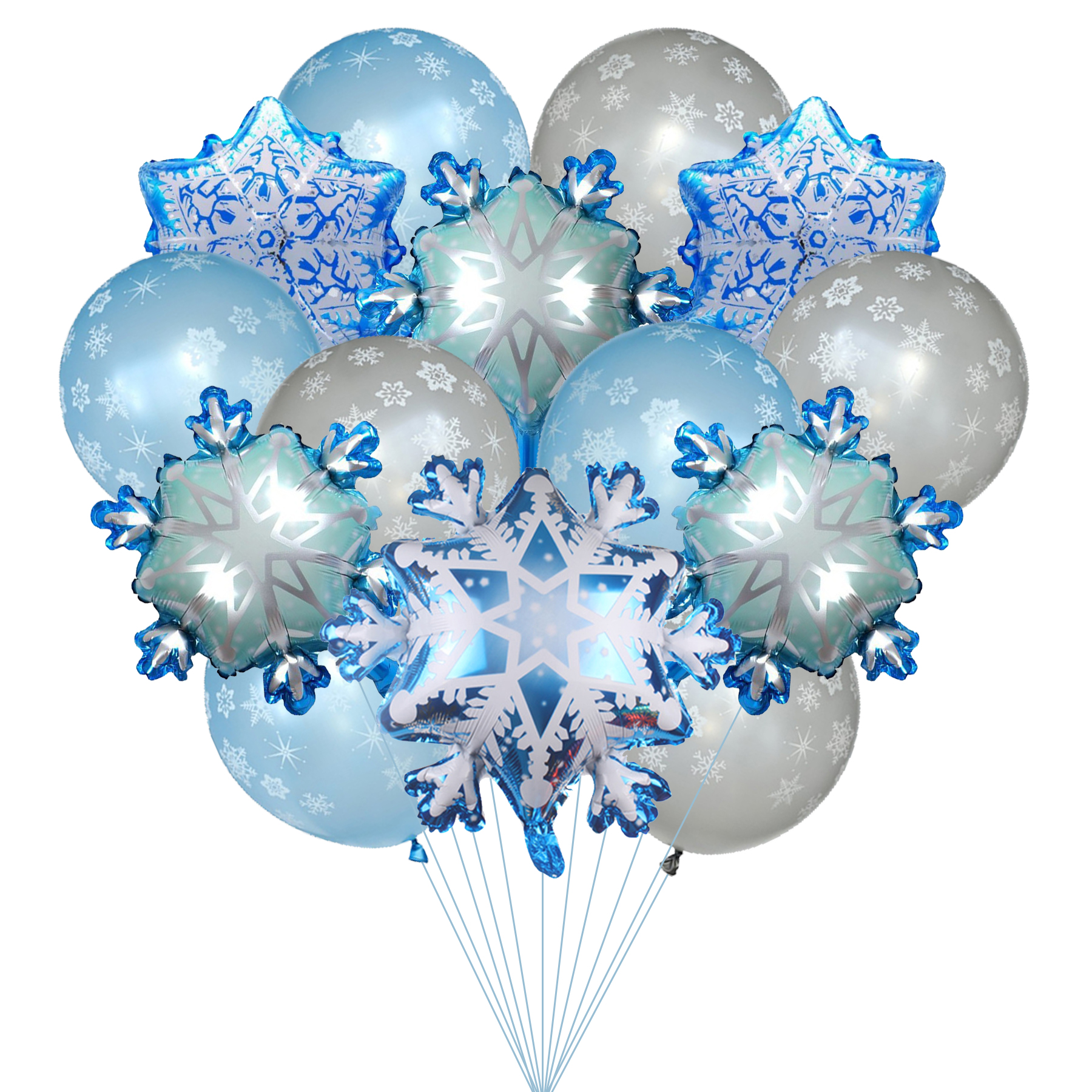 Winter Snowflake Party Decorations, Winter Themed Balloons Set