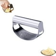 thumbnail image 1 of Jiaeri Stainless Steel Garlic Press Rocker Mincer Crusher Manual Kitchen Tool Easy Clean Dishwasher Safe Heavy Duty Garlic Masher Chopper, 1 of 8