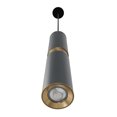 thumbnail image 2 of Avenue Lighting Hf1077 Cicada 13" Tall Led Mini Pendant - Black / Knurled Brass, 2 of 7