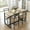 Beige & Black, variant on 5-Piece Dining Room Table Set, Compact Wooden Kitchen Table and 4 Chairs with Metal Legs Dinette Sets, Industrial Style Kitchen Table and Chairs for Dining Room & Small Space