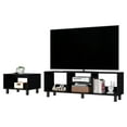 thumbnail image 6 of Nmkwnr Wood Coffee Table TV Stand Set for Living Room, Office, Black, 6 of 6
