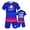 Blue, variant on Soccer National Team Kids Suit Jerseys/Shorts Outfits Training Shirt Uniforms Set for Boys Girls Youth Fans