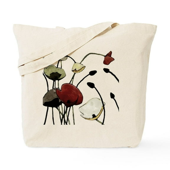 CafePress - Poppies Tote Bag - Unisex Canvas Tote Bag, Beige, 1-Piece
