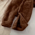 thumbnail image 4 of Odeerbi Baby Girls Boys Clothes Baby Rompers Autumn Winter Infant Toddler 2025 Long Sleeve Print Plush Romper Jumpsuit, 4 of 6