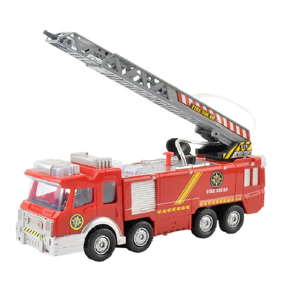 HJJLRH Extra Large Fire Truck Toys for Boys Girls with Ladder, Lights, Realistic Sirens & Sounds , Big Firetruck Toy for Toddlers 3 , Christmas Birthday Gift