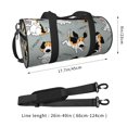 thumbnail image 2 of Fotbe Funny Beagle Active Dog Bolsa Deportiva de Lona Plegable con Estampado, Bolsa de Gimnasio con Bolsillo Seco/Húmedo, Bolsa de Viaje Ultraligera de Gran Capacidad, 2 of 6