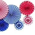 thumbnail image 6 of Cheers.US Wall Decoration Set/6 Pcs, Garlands Paper Fan Flower Tissue Pom Poms Decoration Hanging Decor, Birthday Party Baby Shower Wedding Events Decor | Creative Art Design Pattern, 6 of 7