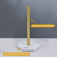 thumbnail image 6 of Rupoun Gold Marble Stainless Steel Paper Towel Stand – Elegant, Space‑Saving Countertop Roll Holder for Kitchen & Bathroom, 6 of 9