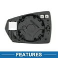 thumbnail image 4 of Reemplazo de vidrio del espejo derecho calefaccionado Unique Bargains para Volkswagen Polo 2017-2023, 4 of 6