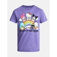 thumbnail image 5 of Hello Kitty and Friends Rainbow Men's and Big Men's Tie Dye Tee, Sizes S-3XL, 5 of 5