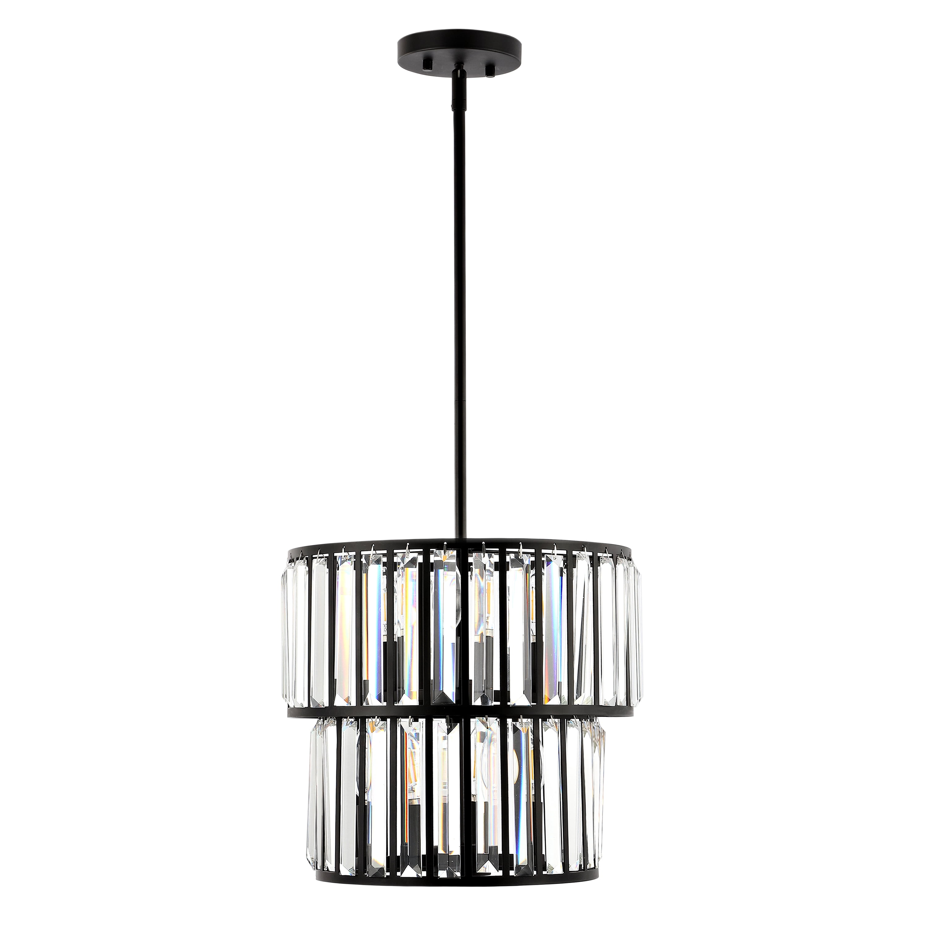 SAFAVIEH Crissa 6-Light Mid-century Black Metal Chandelier