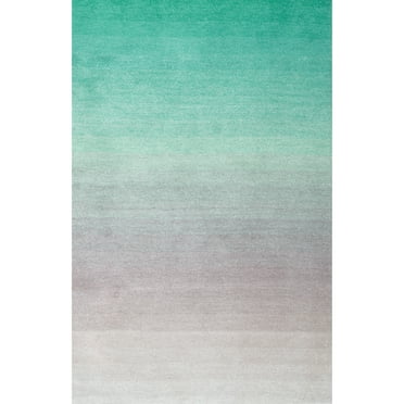 nuLOOM Ana Ombre Shag Area Rug, 5' x 8', Turquoise