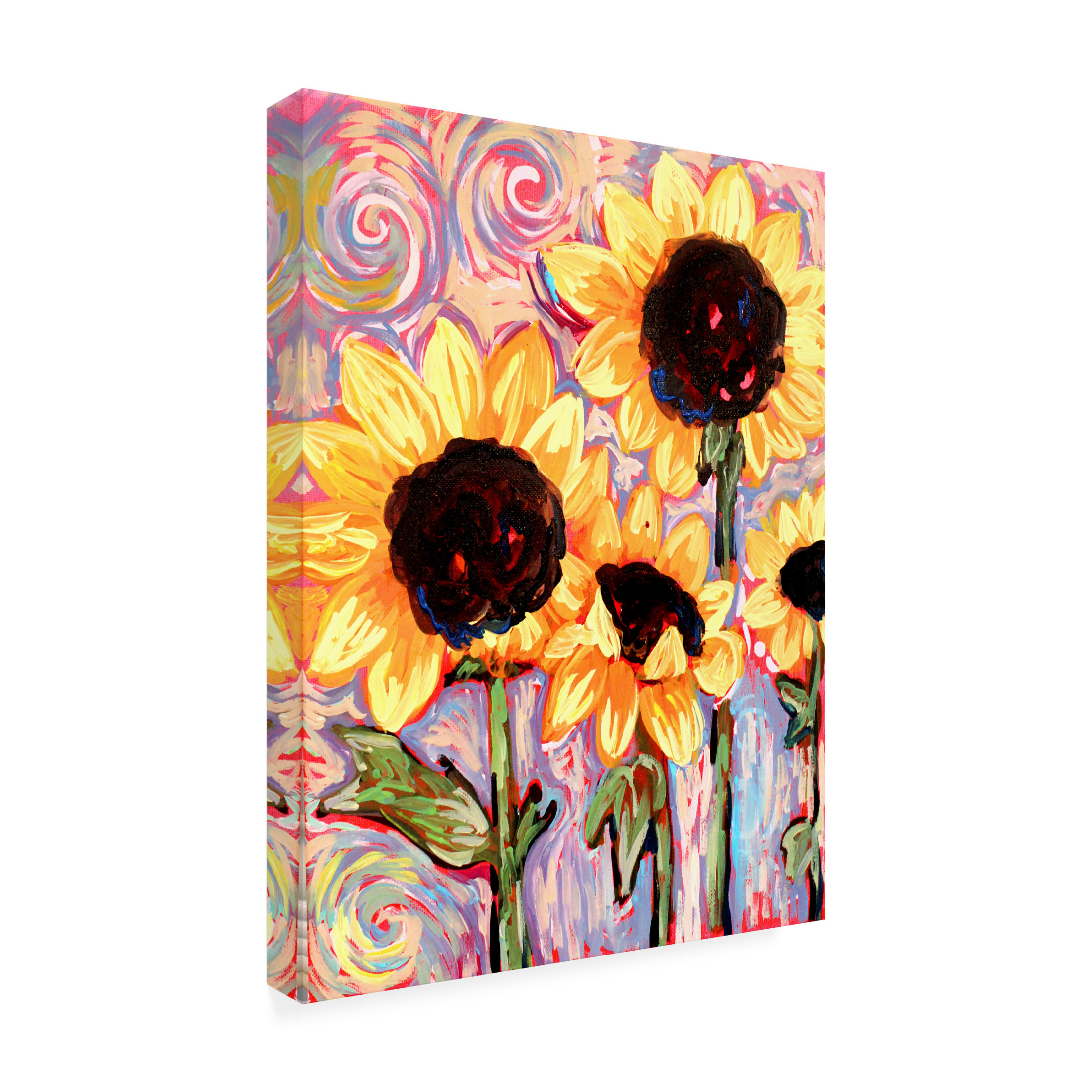 Canvas Wall Art - Natasha Wescoat 'Sunny Bunch' Wall Art for Living Room, Bedroom, or Office Décor by Trademark Fine Art - 35 x 47 Inches