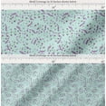 thumbnail image 2 of Soimoi Green Cotton Poplin Fabric Leaves & Floral Artistic Printed Fabric 1 Yard 56 Inch Wide, 2 of 7
