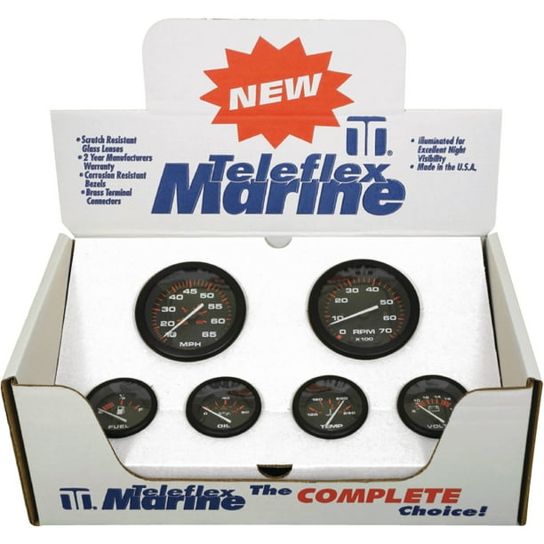 Sierra 68363P Amega Signature Series 6 Inboard and Sterndrive Set with Tachometer, Speedometer