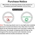 thumbnail image 6 of 15in Universal Butterfly Embroidery Steering Wheel Cover, Breathable Leather Anti-Slip Grip, Odorless Comfortable Car Steering Wheel Protector Cover for Women Men, 6 of 14
