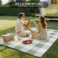 thumbnail image 5 of Fsddascl Sage Green Checkered Outdoor Rug for Patio/Deck/Porch, Non-Slip Large Area Rug 5 x 8 Ft, Green White Buffalo Plaid Indoor Outdoor Rugs Washable Area Rugs, Reversible Camping Rug Carpet, 5 of 5