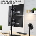 thumbnail image 4 of Base Soporte Doble Monitor Escritorio Vertical 13-30 /u Vivo STAND-V002, 4 of 5