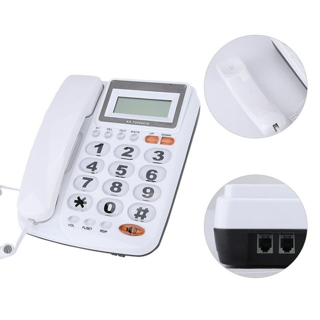 Desktop Telephone, Desktop Corded Landline Telephone With Caller ID Display With Speakerphone For School Hotel