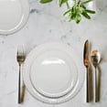 thumbnail image 4 of American Atelier, Round, White Bianca Bead Earthenware Dinnerware Set, 16-Piece, 4 of 7