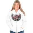 thumbnail image 3 of Country Strong Western Angel Wings Zip Hoodie Sweatshirt Women Brisco Brands X, 3 of 6