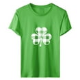 thumbnail image 1 of QIPOPIQ T-Shirts à Manches Courtes pour Femmes à Col Rond T-Shirts de la Saint-Patrick Tunique Shamrock T-Shirt T-Shirt Vert T-Shirts de la Saint-Patrick Hauts T-Shirt T-Shirts de Fête T-Shirts Graphiques Aubaines, 1 of 4