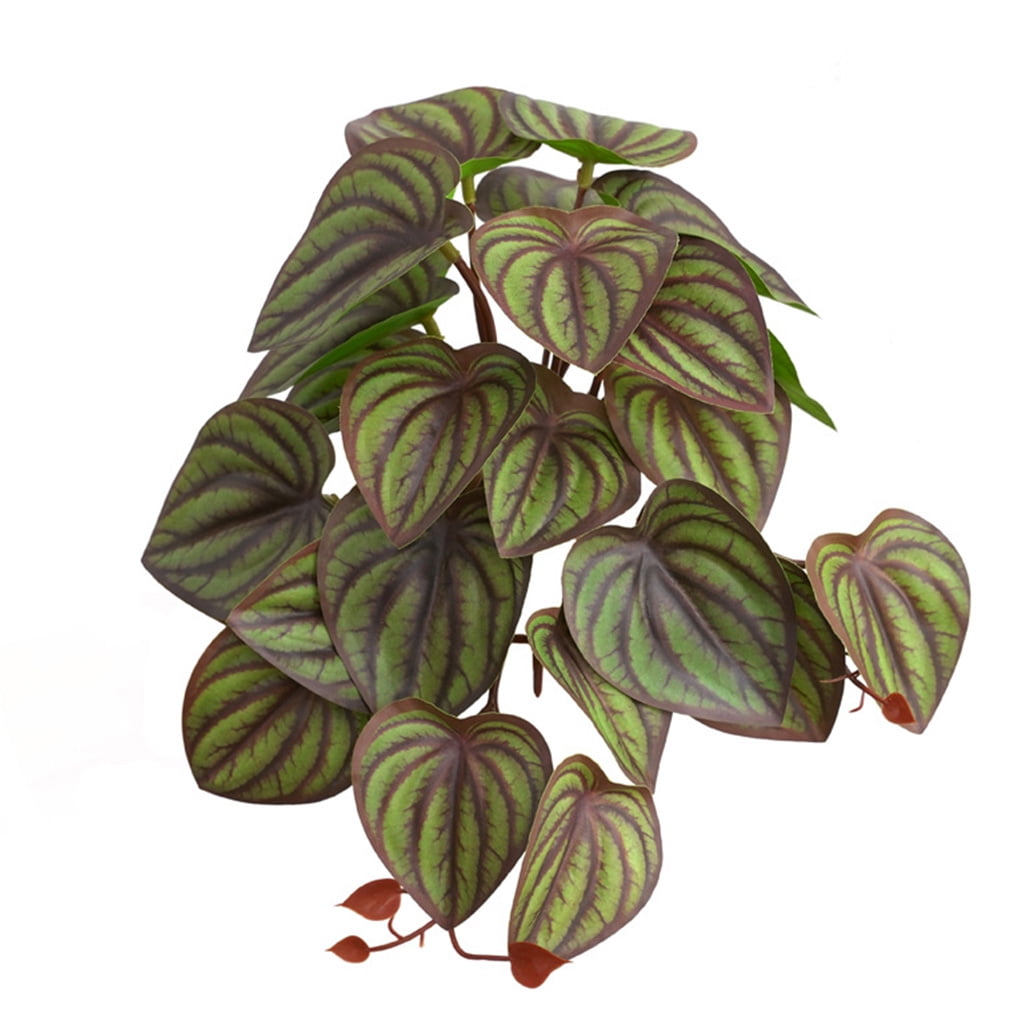 Artificial Reptile Plants Lifelike Terrarium 3D Printed Leaves