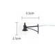 thumbnail image 4 of Lámparas de pared 5x 1/87 Lámparas de Calle Simulación Decoración Durable DIY Lámpara en Miniatura Modelo Lámparas de Ferrocarril para Micro Paisaje Escena Patio a , Negro Magideal Lámparas de pared, 4 of 7