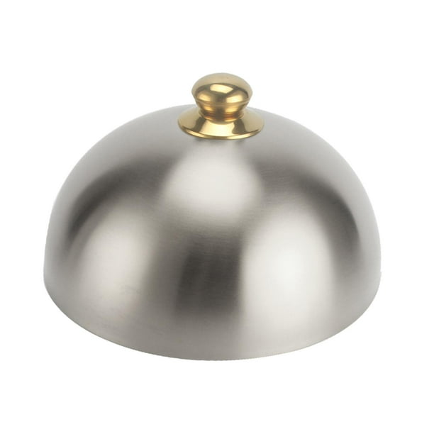 Cúpula de acero inoxidable para derretir queso con asa, tapa para cocinar al vapor, tapa para bistec 28cm