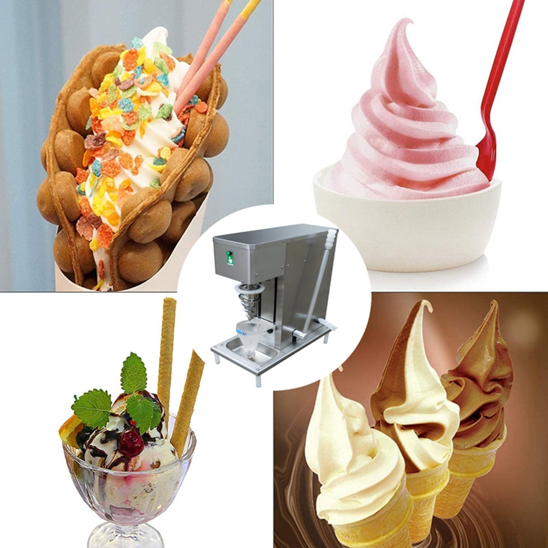 Ice Cream Machine Automatic Fruit Ice Cream Maker Household Milkshake Maker Frozen  Dessert Making Tools Yogurt Squeezer Hot Sale