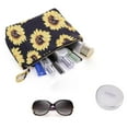 thumbnail image 5 of HAWEE Cosmetic Bag for Women Girls Make up Storage Pouch Case Portable Zipper Travel Accessories Organizer for Toiletry Water Repellent, Sunflower, 5 of 7