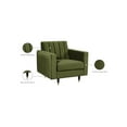 thumbnail image 2 of Meridian Furniture Lola Velvet Accent Chair in Olive, 2 of 5