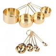 thumbnail image 3 of Durable Measuring Spoon, Baking Measuring Cup, U-shaped Food-grade For Home Gold, 3 of 8