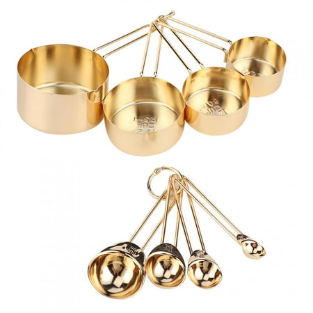 

Baking Measuring Cup Stainless Steel Measuring Spoon For Home Gold