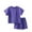 Blue, variant on ZhuoLiL 3 Year Old Girl Clothes Children Solid Color Loose Boy Girl Shorts Short Sleeve Round-Neck Blouses T-shirt Sets(3-8Years)
