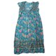 thumbnail image 1 of Vestido cruzado con escote en V para mujer Nikou estampado floral mangas cortas tirantes en la cintura largo de playa verde XL, 1 of 15