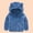 Blue, variant on Wavsuf Children Coat for Snow with Hood Solid Chunky Boys and Girls Winter Blue Jackets Size 2-3 Years