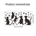 thumbnail image 5 of A Set of Cute Black Cats Pattern Wall Stickers Removable Creative Wall Sticker for Bedroom Living Room Decoration, 5 of 5