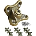 thumbnail image 1 of Tool Series 10*PC Detachable Corner Brace Alloy Butterfly Corner Right Angle Support Shelf Brackets Plated, 1 of 9