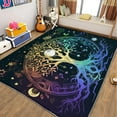 thumbnail image 4 of Washable Area Rug, Dream Tree Of Life Print Accent Floor Carpet For Dining Room Office Home, Colorful Soft Low-Pile Non-Slip Rugs For Living Bedroom Rug, 4 of 6