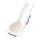 thumbnail image 3 of Espátula de cuchara de plástico antiadherente – Utensilio de cocina de grado alimentario • Resistente a altas temperaturas • Diseño sin costuras blanco • Cuchara duradera para saltear de 7,87, 3 of 6