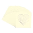 thumbnail image 3 of Off White Picture Frame Mat for 16x16 Frames - Heart Opening for 14x14 Photos - 25 Mats, 3 of 7