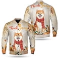 thumbnail image 3 of Happy Thanksgiving Shiba Inu with Turkey Pumpkins Autumn Vibes All Over Print 3D Baseball Jacket Shibas Dog Lovers Gifts Idea Bomber Jacket Softball - 12018, 3 of 6