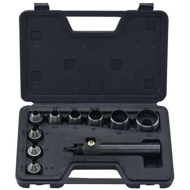02614A Interchangable Hollow Hole Punch Set with Handle, Heavy Duty