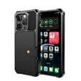 thumbnail image 4 of Dteck for iPhone 16 Pro Max Case with Card Holder, Hybrid Rubber Bumper Shockproof Magnetic Back Flip Case for iPhone 16 Pro Max Wallet Case for Women Men, Black, 4 of 6