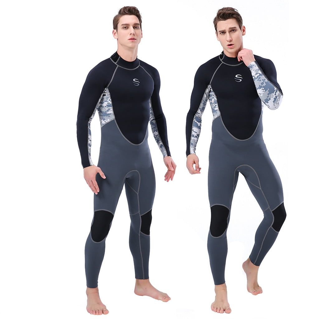 Wetsuits For Men In Cold Water 3Mm Super Stretch Diving Suit Swim Surf