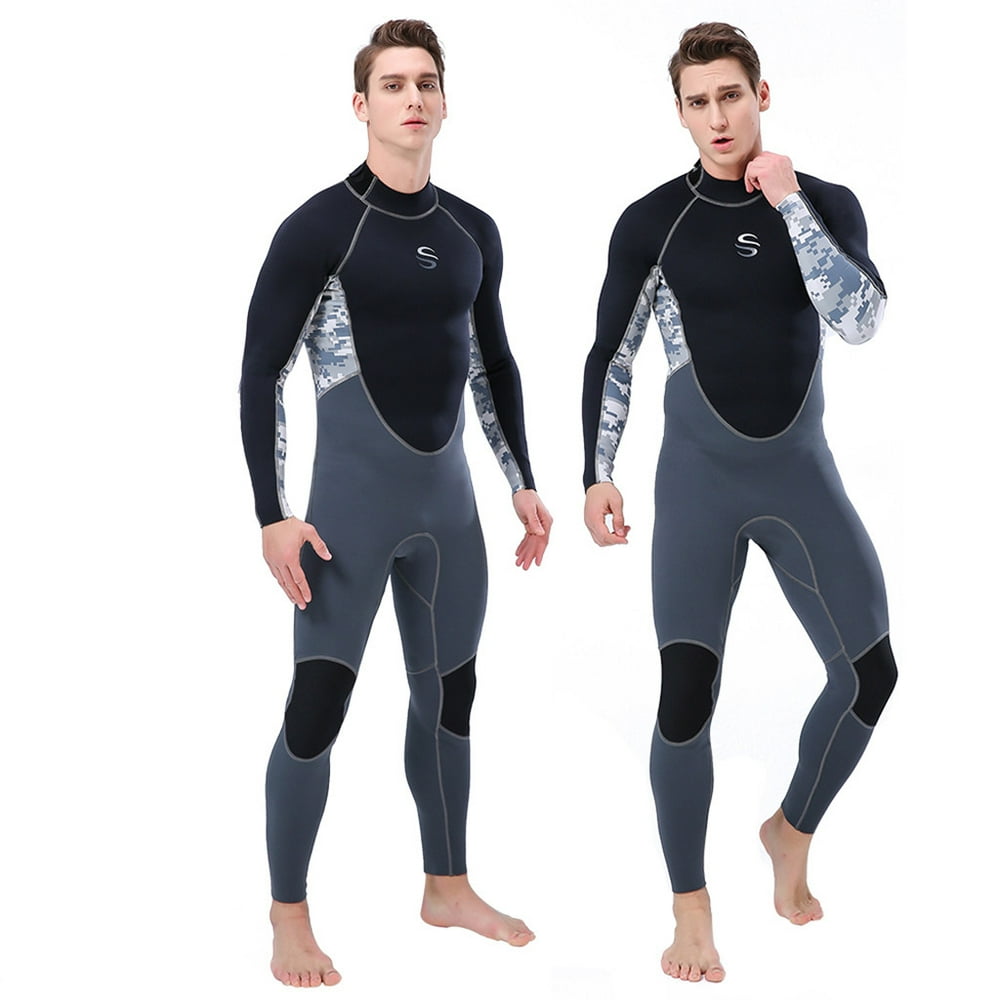 Wetsuits For Men In Cold Water 3Mm Super Stretch Diving Suit Swim Surf