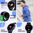 thumbnail image 5 of VOPOCO K58 Smart Watch for Men 1.43" Big Screen AMOLED Always On Display Watch 100+ Sports Modes Full Touchscreen Smartwatch Compatible Compatibility with iOS Android, Black, 1pc, 5 of 6