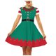 thumbnail image 1 of Gibobby faldas deportivas para mujer Falda corta de cóctel con cuello en V y borlas de longitud midi para mujer(Verde, S), 1 of 5