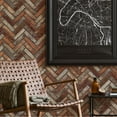 thumbnail image 5 of Brick And Stone Textured Wallpaper, Brwon Embossed Wallcovering Roll: 41.7”W x 614”H- 177.80 sq ft, 5 of 6